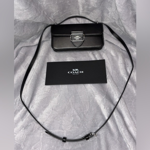 Coach Handbags - Coach Morgan Mini Crossbody Bag in Black Leather, CO980